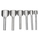 6/7/8/10pcs Leather Craft Half Round Cutter Hole Punch Strap Belt Wallet End Tools