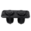 Jtron Car Charger DC 12V 24V Dual 5V 2.1A USB Socket Plus 20A Cigarette Lighter Socket Black Color