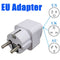 Universal US/UK/AU To EU AC Power Adapter 2 Pin Travel Converter Adapter Socket Charger
