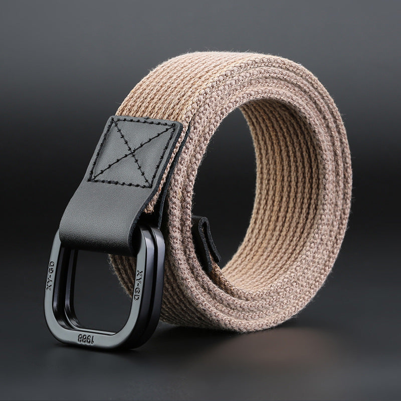 140cm ZANLURE DB02 Punch Free Buckle Canvas Waist Belt Tactical Belt For Outdoor Sports Hunting