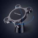 FLOVEME 2 in 1 360 Degree Rotation Magnetic Wireless Car Charger For iPhone X 8Plus Xiaom Mix2s S9