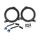 Pair 9 Inch LED Headlights Conversion Adapter Bracket Black for Jeep Wrangler JL / JLU 2018+