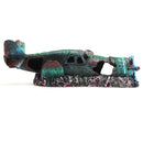 ZANLURE Large Plane Wreck Fish Tank Decoration Resin Aquarium Decorations