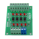 5pcs 12V To 1.8V 4 Channel Optocoupler Isolation Board Isolated Module PNP Output PLC Signal Level Voltage Converter