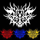 Motorcycle Car Sticker Flower 4x10cm Fashion Reflective Decals 5 Colors
