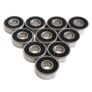 10pcs 8x22x7mm Deep Groove Miniature Bearing Seal Ring 608-2RS 608RS Deep Groove Ball Bearing