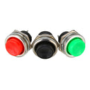 3A 125V Momentary Push Button Switch OFF-ON Horn Plastic Red Black