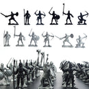 60 Pcs Set Medieval Military Knights Warriors Kids Toy Soldiers Figure Model Decorations