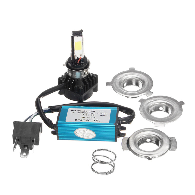 36W 3400LM COB H4 Hi/Lo LED Motorcycle Headlight Bulb Lamp H6 BA20D Motor Light