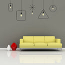 E27 Geometric Hanging Light Industrial Ceiling Pendant Lamp Lampshade Fixture