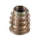 Suleve MXZN2 80Pcs M4/M5/M6/M8/M10 Zinc Alloy Wood Furniture Hex Socket Drive Head Threaded Insert Nut Internal and External Nut