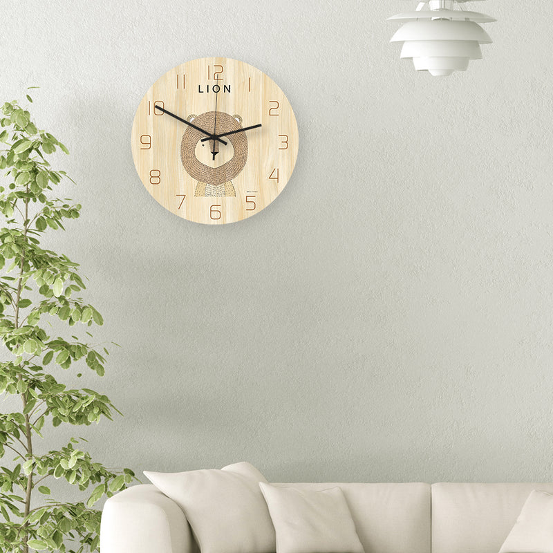 Loskii CC047 Creative Wall Clock Mute Wall Clock Cartoon Wall Clock For Home Office Decorations