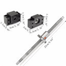250mm SFU1204 Ball Screw With BK10 BF10 End Supports For CNC Parts