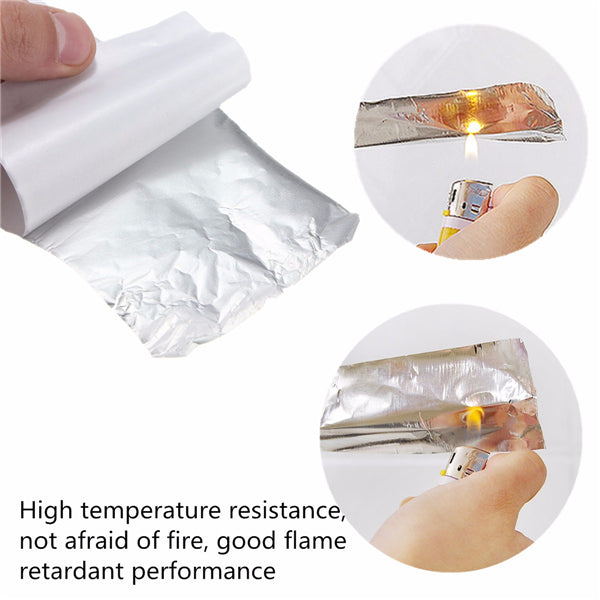 80mm Silver Aluminum Foil Adhesive Seal Ring Heating Roll Tape 25M