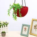 Fashion Plant Hanging Basket Flower Pot Stainless Steel Chain Planter Garden Home Decorations