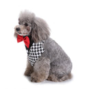 Formal Dog Bow Ties Tuxedo Bandana Collar with Bowtie Adjustable Neckerchief for Party