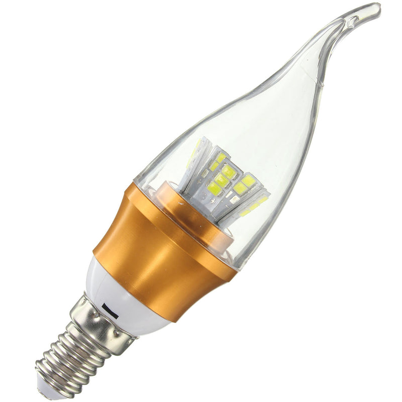 E27 E14 E12 B22 B15 6W 25 SMD 2835 LED Pure White Warm White Pull Tail Light Lamp Bulb AC85-265V