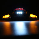 Motorcycle LED Rear Tail Brake Stop Turn Indicator Light with License Plate Bracket