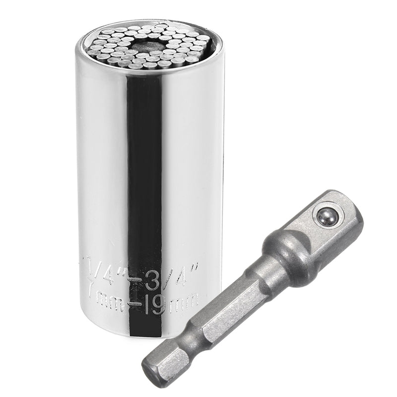 7-19mm Socket Adapter With 3/8 to 1/4 Inch Power Drill Adapter