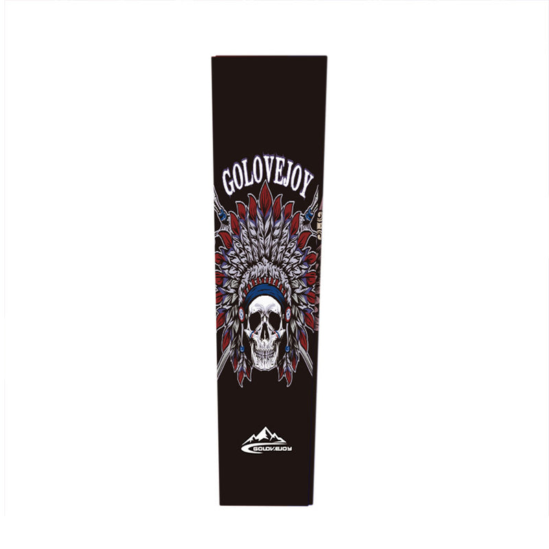 Ice Silk Sunscreen Arm Sleeves locomotive Printing Outdoor Riding Flower Arm Tattoo Arm Fishing Sleeve