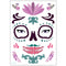 Halloween Cosplay Waterproof Temporary Skull Face Tattoo Sticker Makeup Dress Art Prop