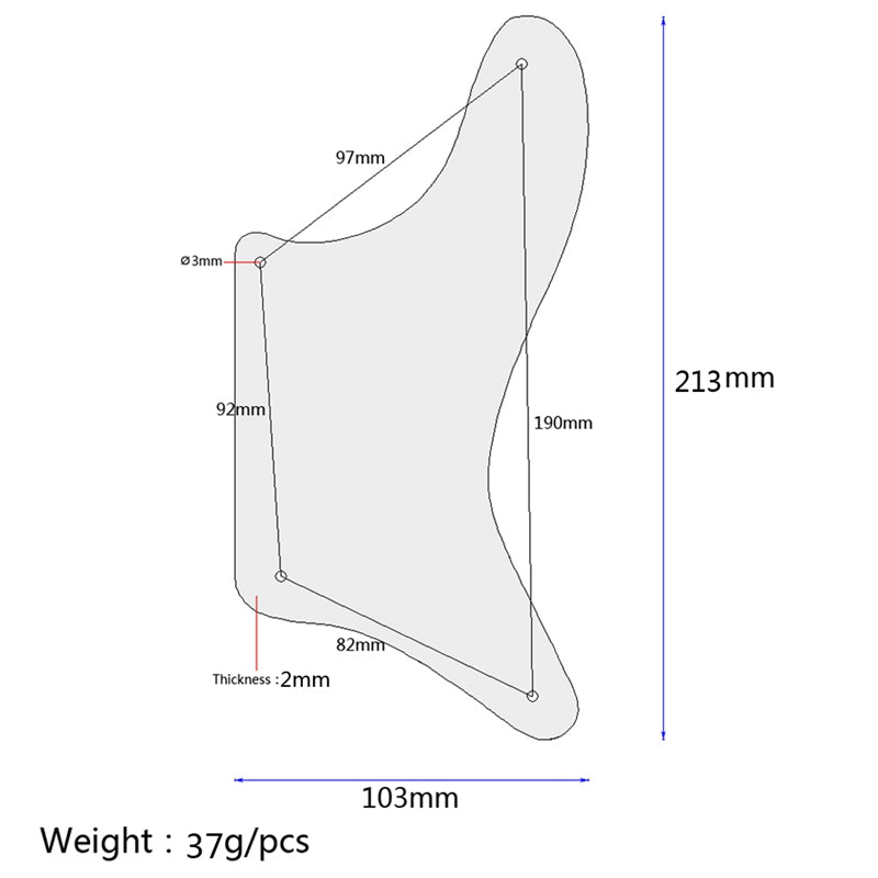 3 Ply Guitar Pickguard for La Cabronita Telecaster ,Neck Pickup Notch 3Ply