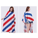 Hiden Sleeves Red White Blue Stripe Hairdressing Cape Salon Luxury Customer