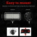 120W 12000LM 7 Inch Light Bar Work Light Spotlight LED Light Bar for Truck