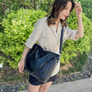 Women Shoulder Bag Pu Leather Handbags Big Ladies Knitting Hand Bags Design