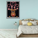 DIY Full Drill Diamond Painting Christmas Cute Elk Candy Cane Gift Cross St