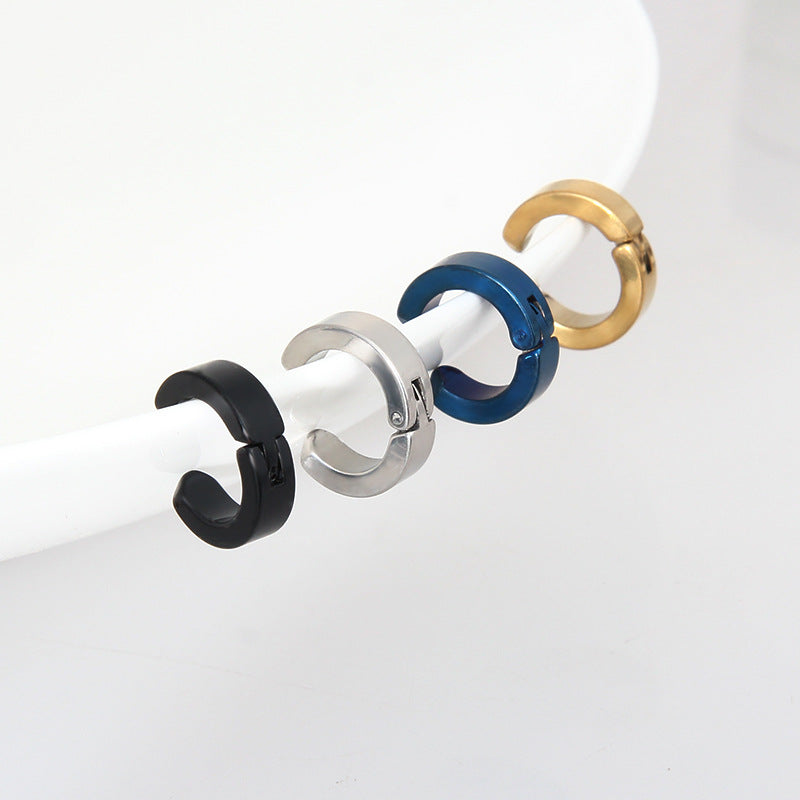 Trendy Cartilage Earring Simple Style Punk No Piercing Ear Clip Earrings for Women Men