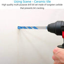 12PCS Tile Drill Bits Multi Purpose Carbide Tip Set Special for Tiles Cemen
