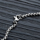 Punk Masonic Devil's Eye Titanium Steel Men's Necklace