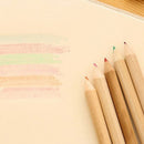 12Pcs / Set of Cute Cute Girls Wooden Colored Pencils for Kids School Stati