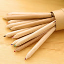 12Pcs / Set of Cute Cute Girls Wooden Colored Pencils for Kids School Stati