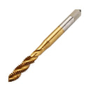 Drillpro M3-M12 Hand Spanner with 5pcs Titanium Coated M3-M8 Spiral Screw Tap Set