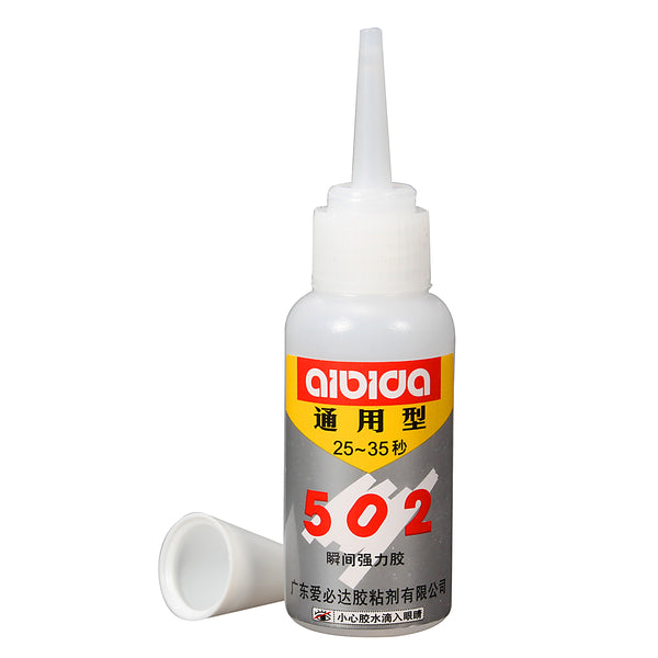 Super Glue 502 Instant Quick Drying Adhesive Fast Strong Bond for Leather Rubber Metal 15g