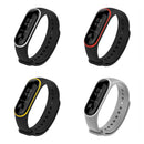 Double Color Watch Band Silicone Strap Replacement for Xiaomi Miband 3