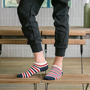 5 Pairs Fashion National Flag Cotton Sock Slippers Breathable Male Non-Slip