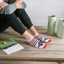 5 Pairs Fashion National Flag Cotton Sock Slippers Breathable Male Non-Slip
