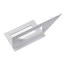Drillpro Aluminum Alloy Woodworking Scriber T Ruler 45/90 Degree Angle Ruler Angle Protractor Gauge