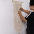 Macrame Woven Wall Hanging Boho Chic Bohemian Home Geometric Art Decor - Be