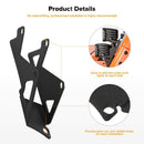 1Pair Car Dual Lower Windshield LED Light Mounts Brackets Kit for Dual LED