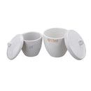 30/50ML Porcelain Crucible High Temperature Chemical Teaching Laboratory Equipment Lab Glassware Kit