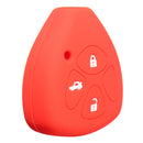 3-Button Silicone Remote Key Cover Fob Case for Toyota Avensis RAV4 Scion