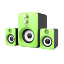 2.1 Stereo Speaker USB 3.5mm Aux Heavy Bass For Mobile Phone Computer Laptop