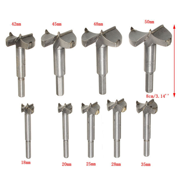18-50mm Forstner Boring Hole Saw Cutter Drill Bit for Wood Working