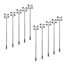 10Pcs/Set 1: 100 Model Railroad Train LED Street Light HO Scale Lamps Post 3 Heads Street Light