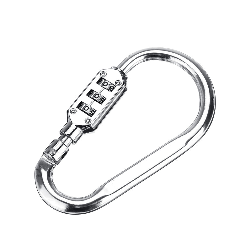 3 Digit Combination Motorcycle Helmet Lock Bicycle Bag Suitcase Padlock Carabiner Security Alloy Locks