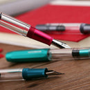 Moonman T1 Piston Fountain Pen Metal Acrylic F Nib Ink Pen Large-Capacity Gift